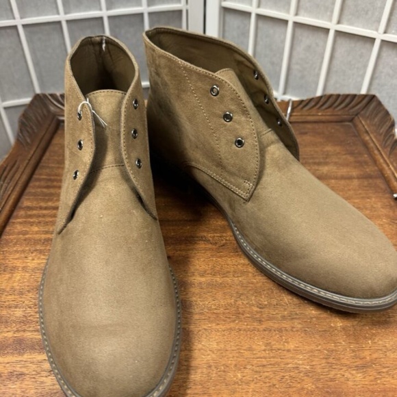 Old Navy, Mens, Desert Boot, Walnut Brown, Sz 11, Faux Suede, Lace up,Low top.! main image 9